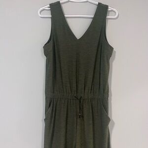 Old Navy Active Olive Green Sleeveless Jumpsuit